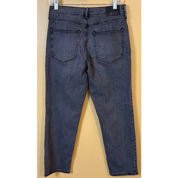 Everlane High Rise Slim Straight Button Fly Ankle Jeans Size 30 - Picture 6 of 9